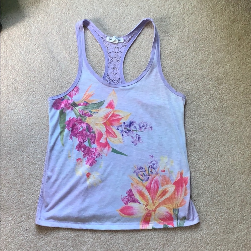 Aeropostale Floral Tank Top